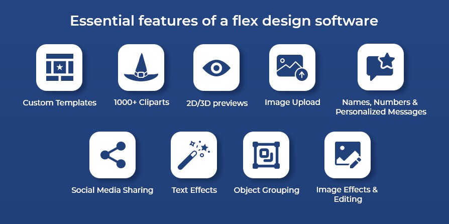 Essential features of a flex design software