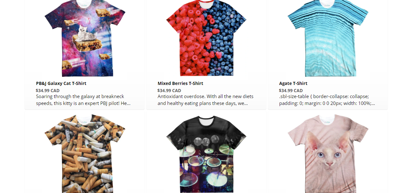 Shelfies All-over-print T-shirts