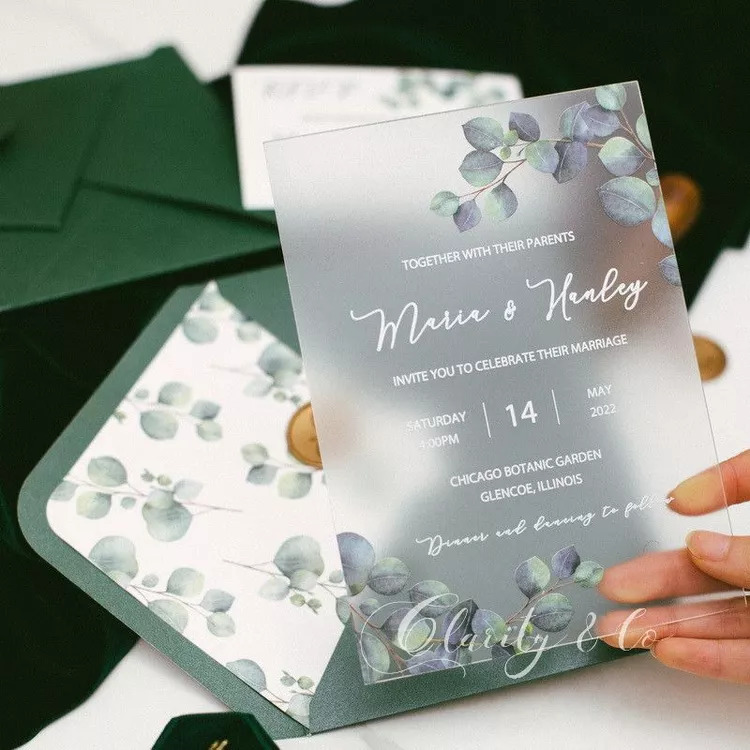 Frosted Acrylic Invitation