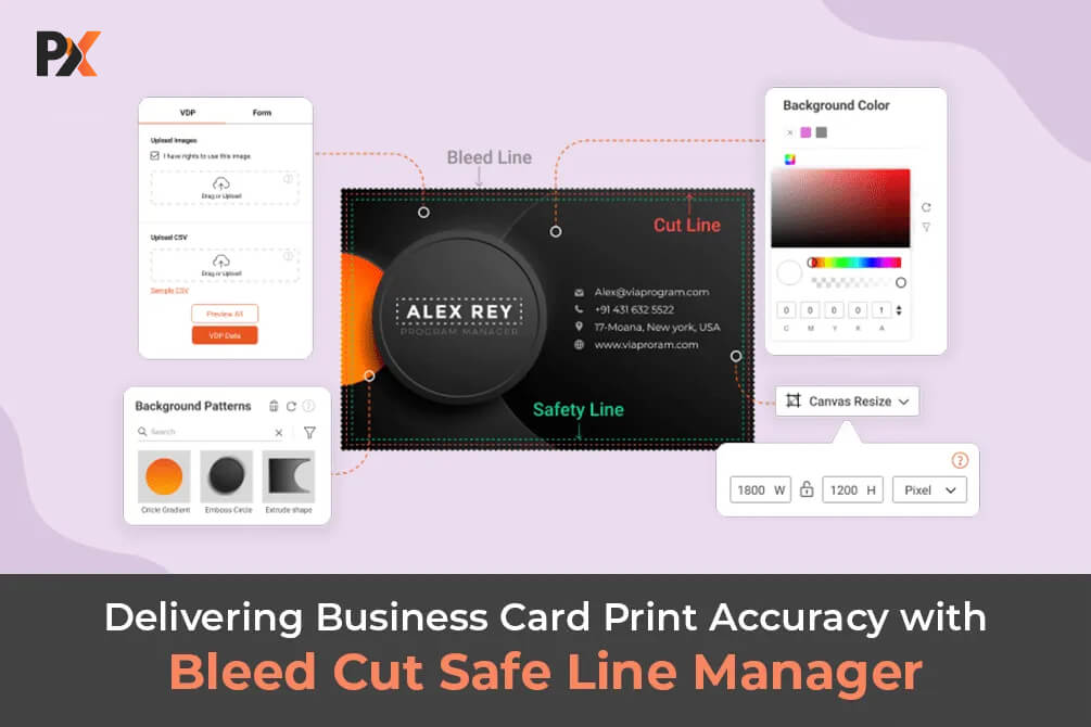 Delivering Business Card Print Accuracy with Bleed, Cut & Safety Line