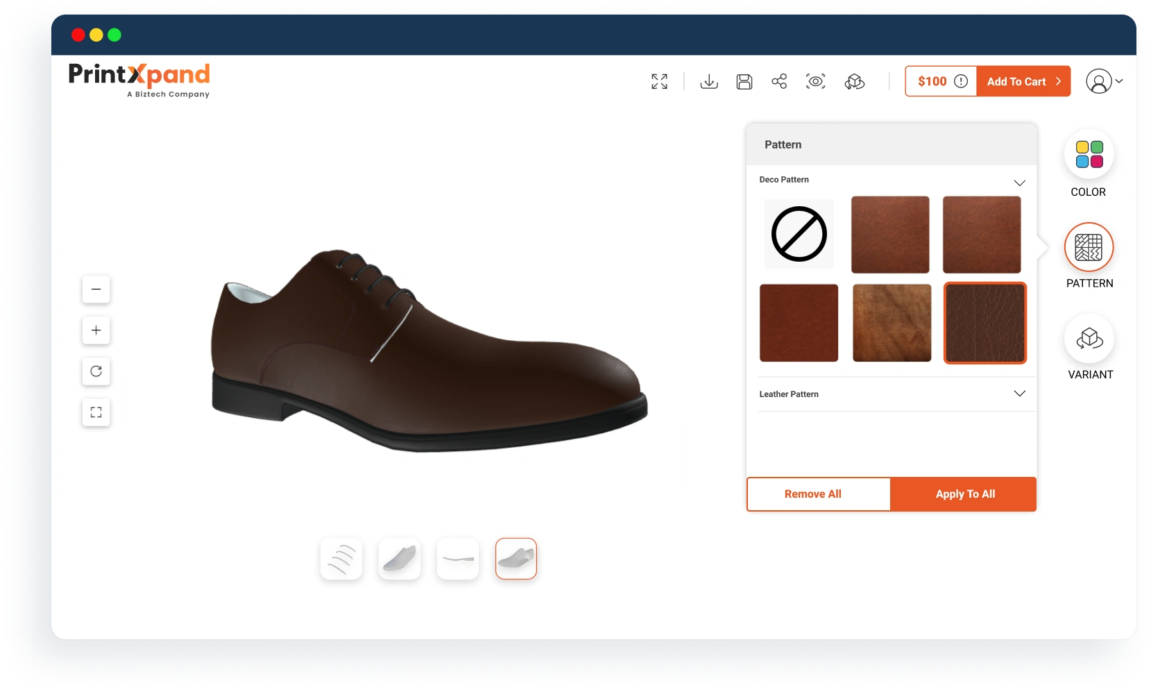 3D Shoe Configurator