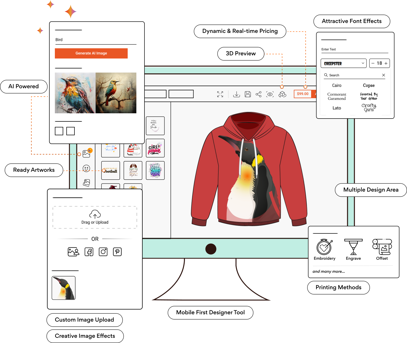 Increase  Sales with Online Hoodie Designer  Software