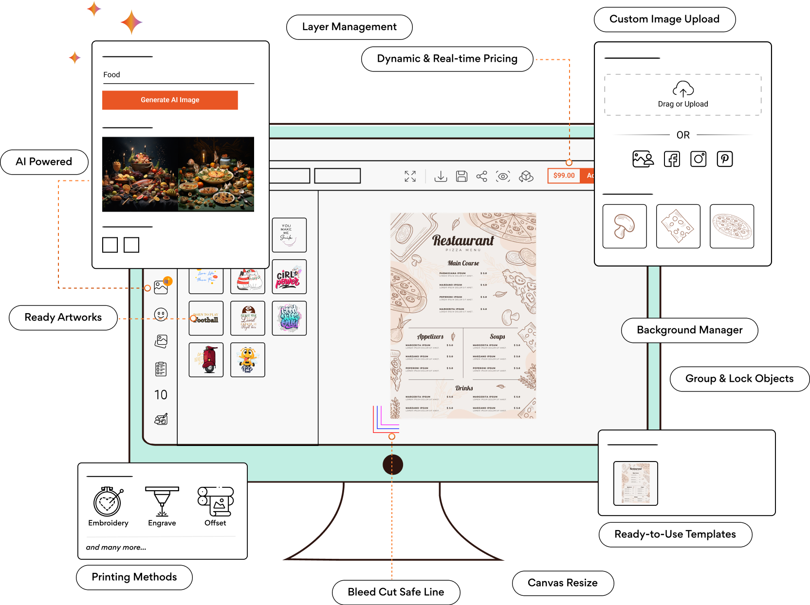 Easily Customize Menus with Menu CardDesign Software