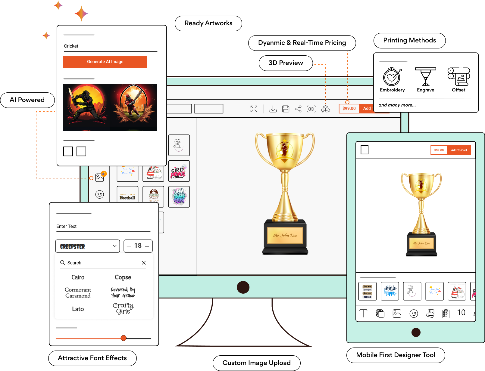 Sell Personalized Awards with Trophy  Design Software