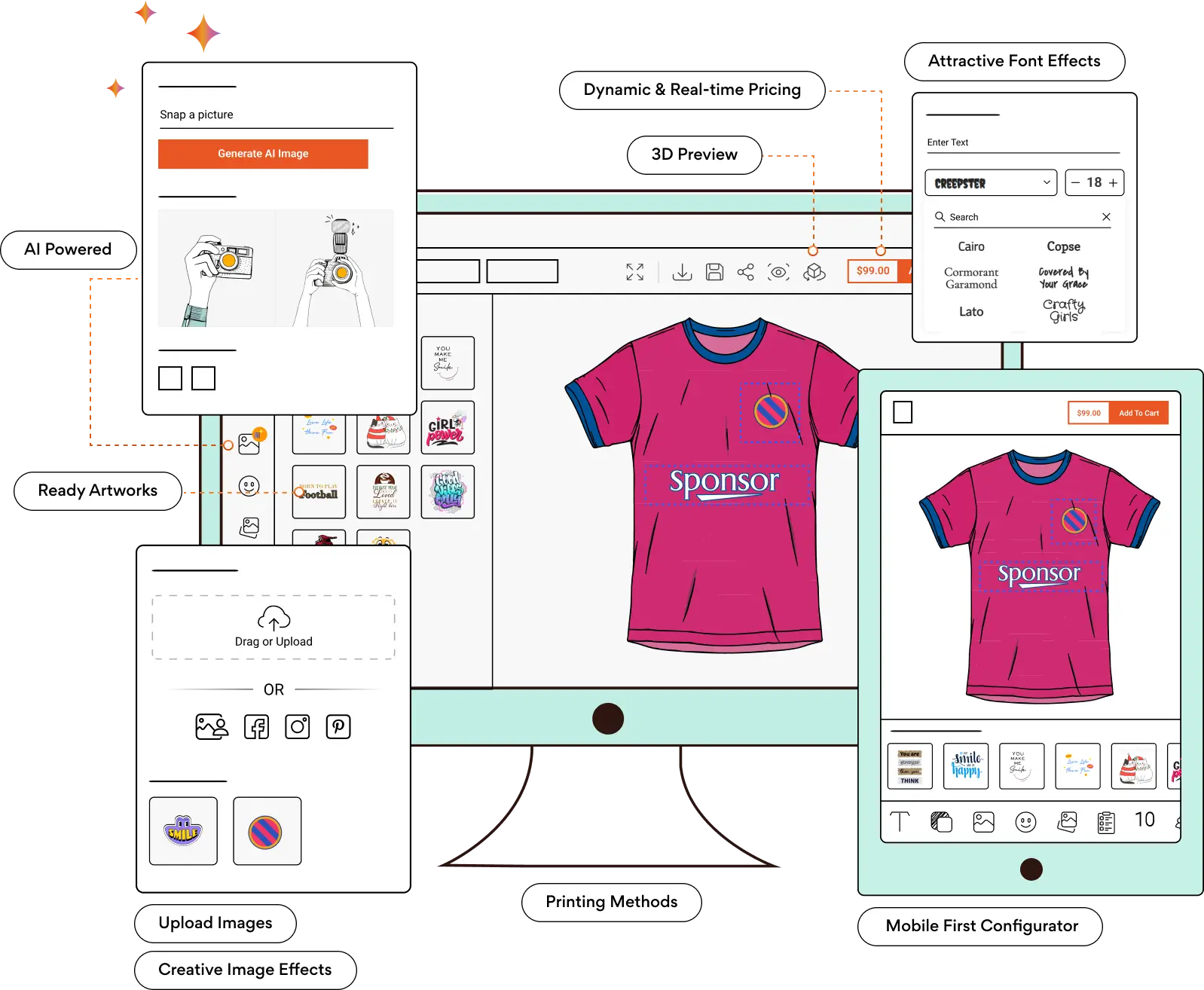 Scale Your Printing Business withT-shirt Design Tool